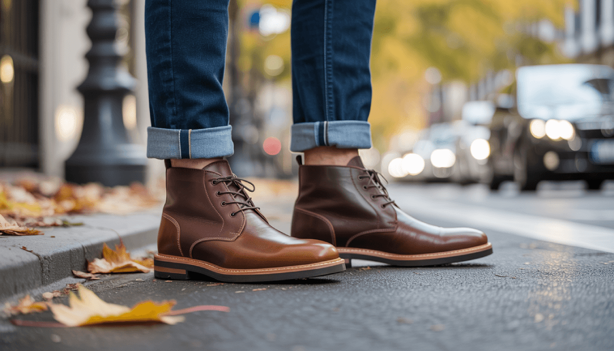 Leather Mens Chukka Boots: Wide Styles for Big Feet