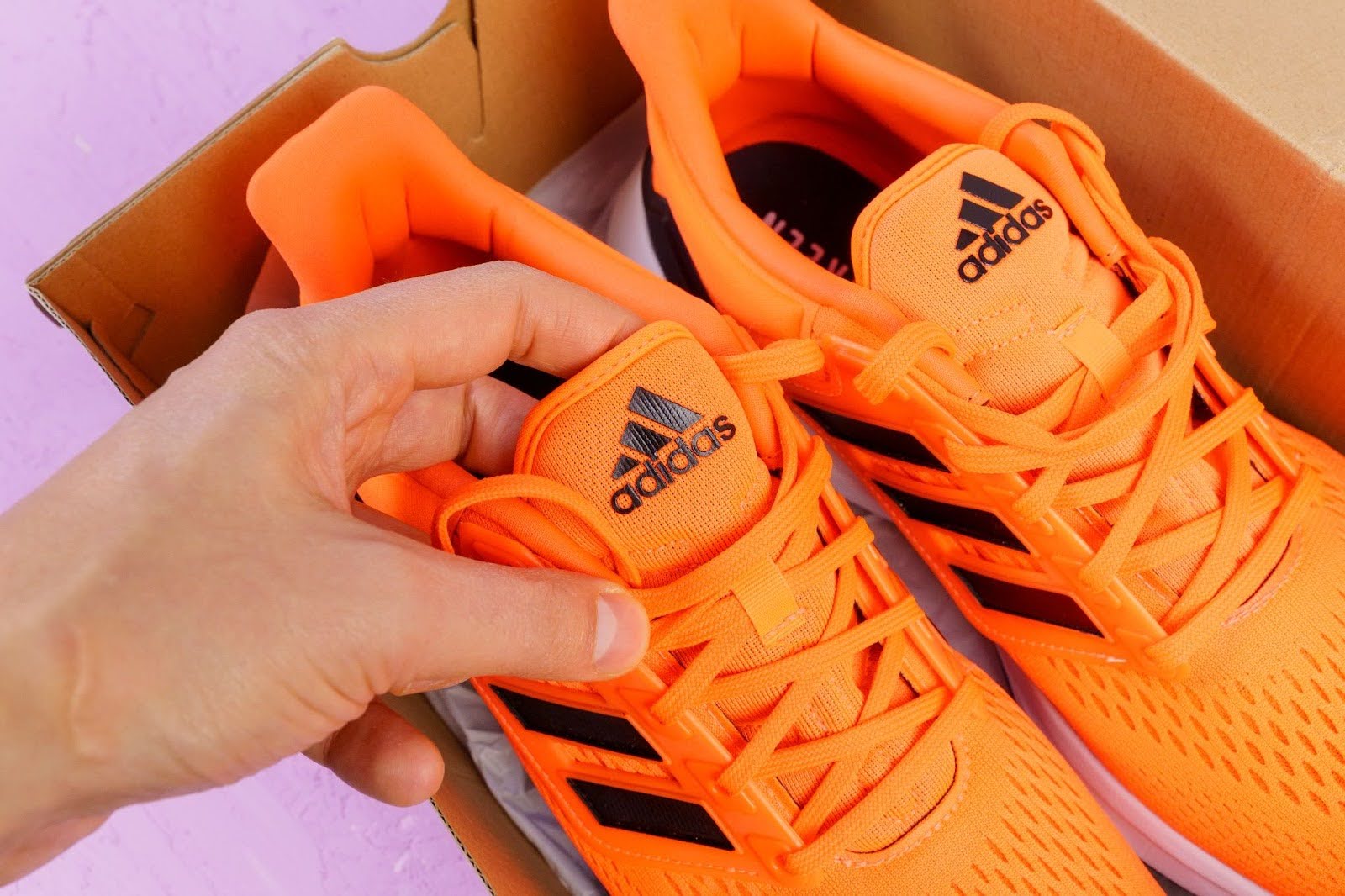 Orange Adidas Shoe Unboxing