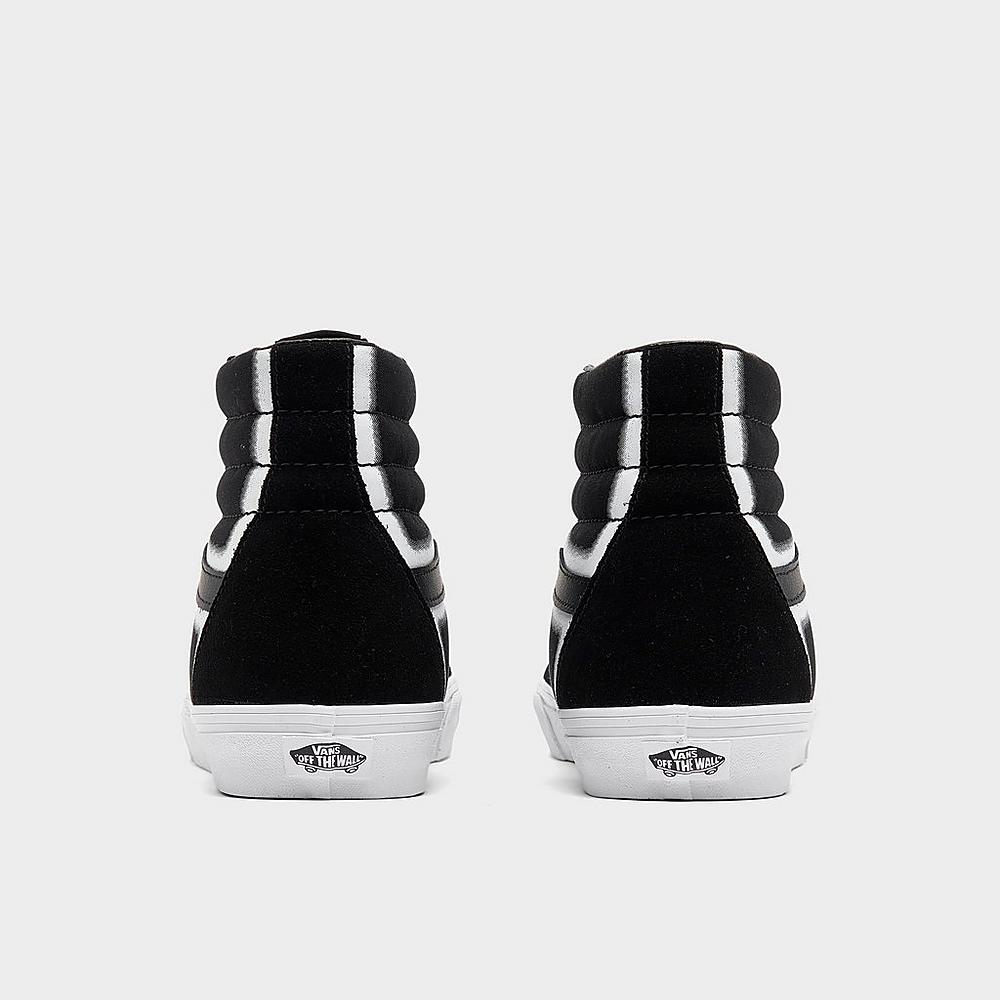 Vans Black High-Top Skate Boots with White Side Stripe Vans Sk8-Hi Shoes | Classic Skate High Tops – Tactical  main image 4