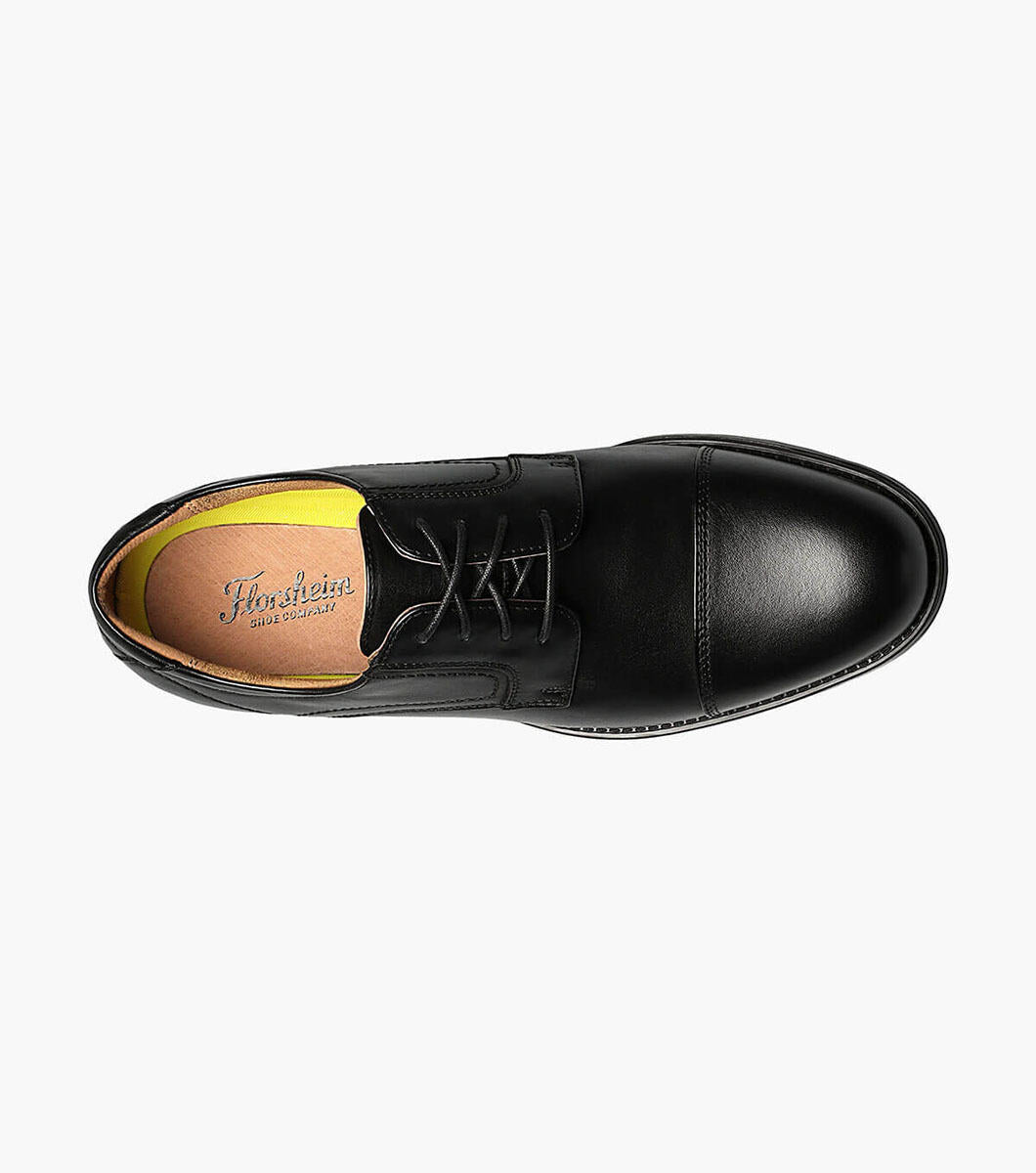 Brown Leather Oxford Shoes: Wide Fit – BigShoes