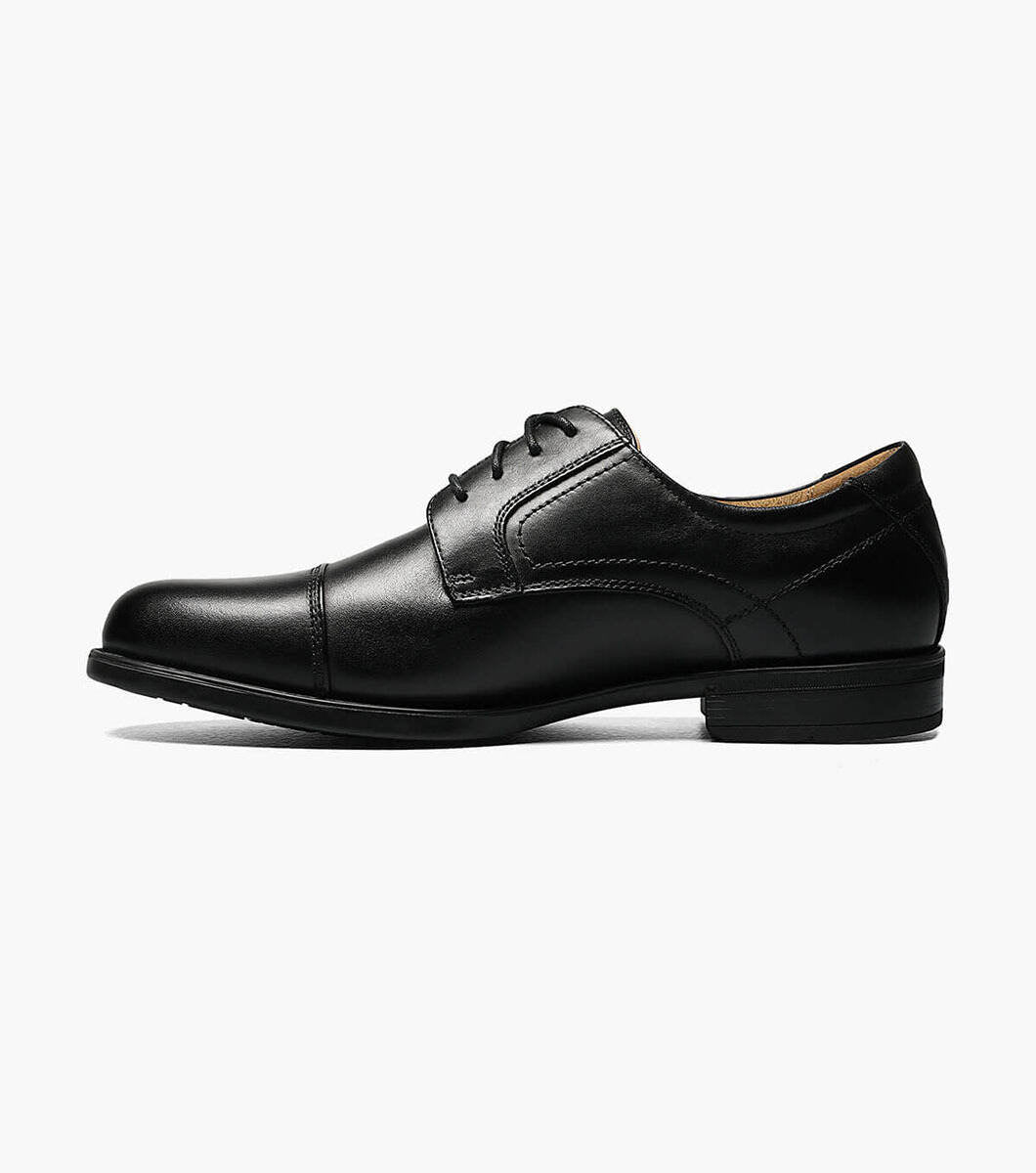 Brown Leather Oxford Shoes: Wide Fit – BigShoes