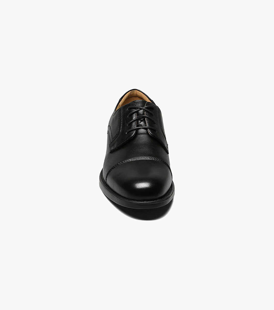 Brown Leather Oxford Shoes: Wide Fit – BigShoes