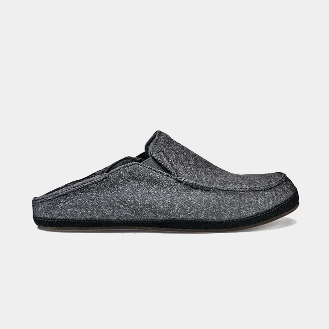 OluKai Moloa Hulu Slippers Mens Size 13 Gray Moloā Hulu Men main image 2