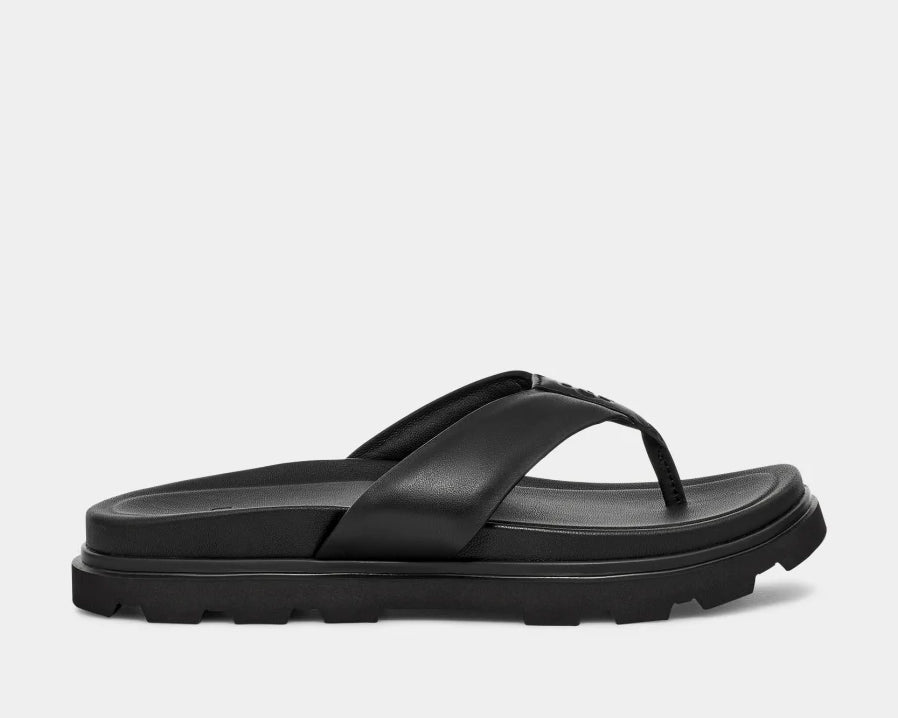 NEW UGG men\'s capitola flip flop sandals in black UGG Capitola Flip Flop Premium Full-Grain | Mercari main image 4