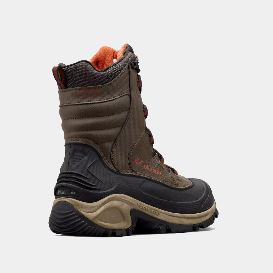 Columbia Brown and Black Lace-Up Winter Boots with Orange Accent Columbia Bugaboot III Winter Boots for Men – BigShoes main image 3