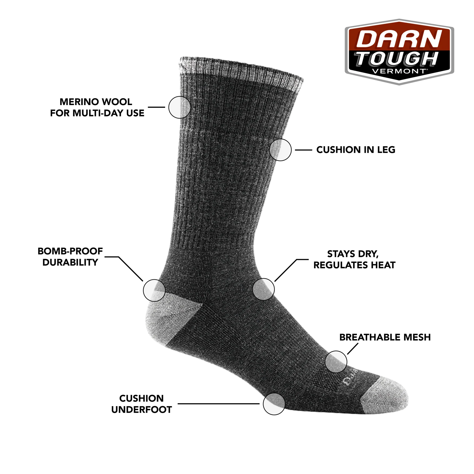 John Henry Boot Midweight Work Sock product image