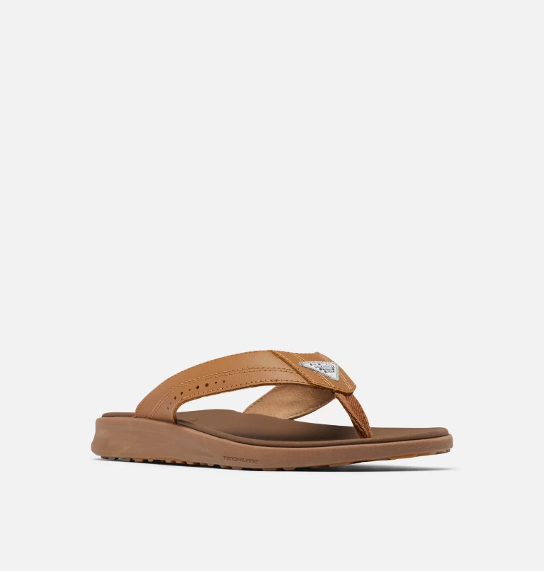 Columbia Rostra PFG Beachcomber Leather Flip Flops - Mens  display picture 3