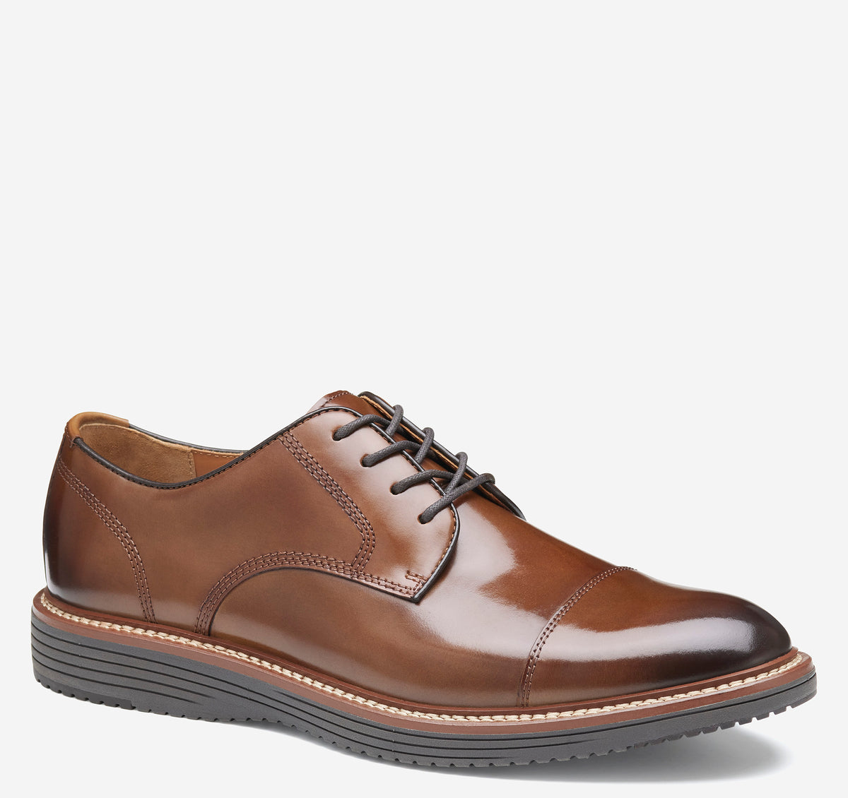 johnston and murphy brown dress shoes Upton Cap Toe SIZE:XS  R Dress shoe elegance with Update_2026/04 Chic Ways To Style