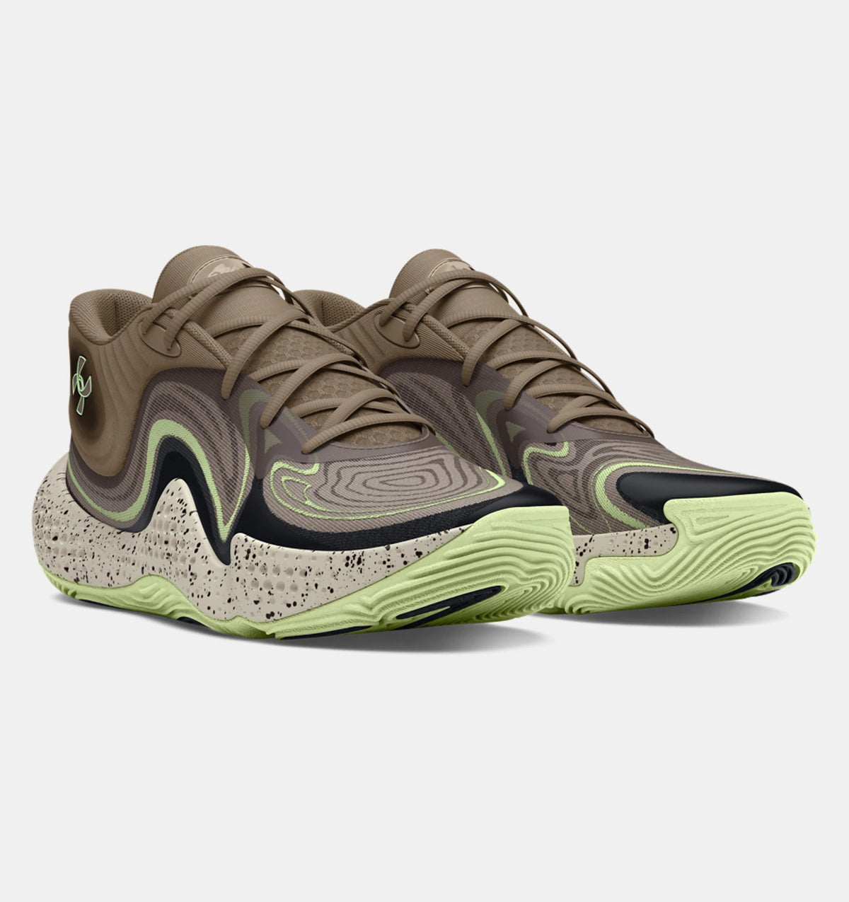 Under Armour Spawn 6 Mid CAMO Basketball Shoes (Large Sizes  display picture 1