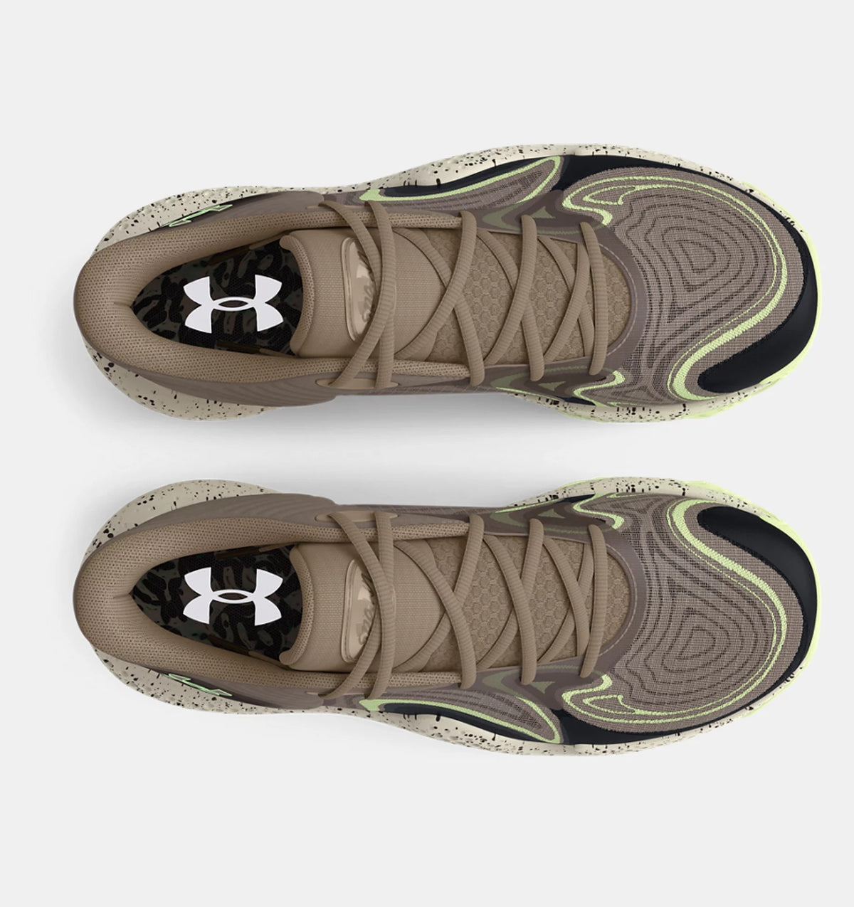 Under Armour Spawn 6 Mid Basketball Shoes Size 20/54.5 Unisex Basketball Shoes Under Armour Spawn 6 High Vis Yellow-Black  main image 2