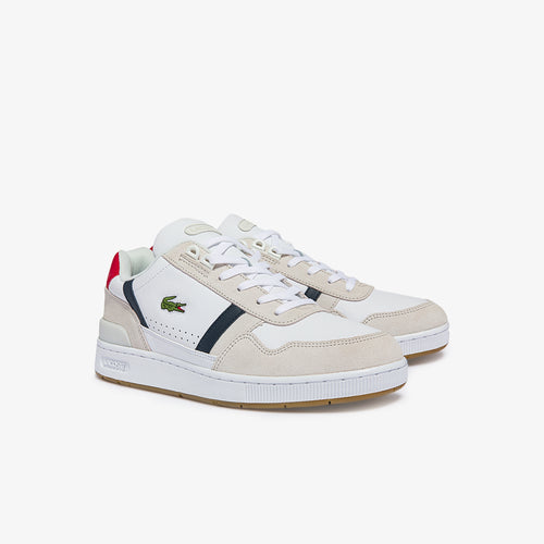 T-Clip Leather and Suede Sneakers