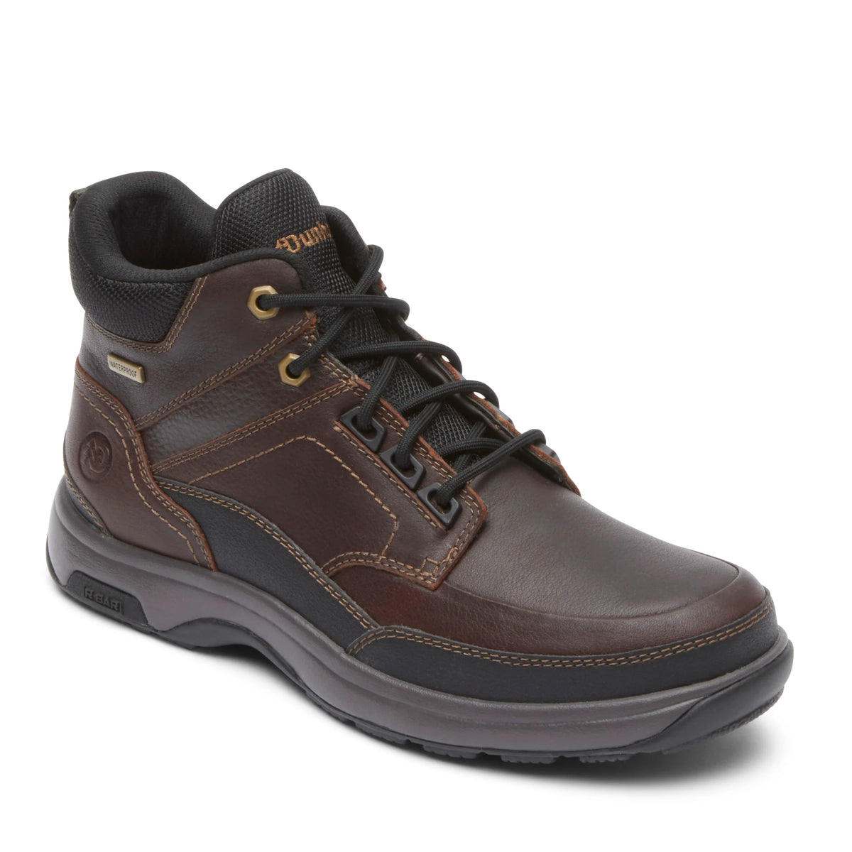 white christmas dresses Rockport Mens Black Leather Work Boots Postwalk Water Resistant Sport –  Workwear Unlimited main image 0