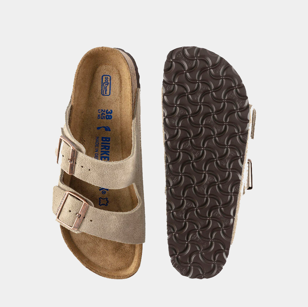 Men’s Birkis Sandals Two Toned Navy & White left size 12 and right is size‎ 11 Men main image 4