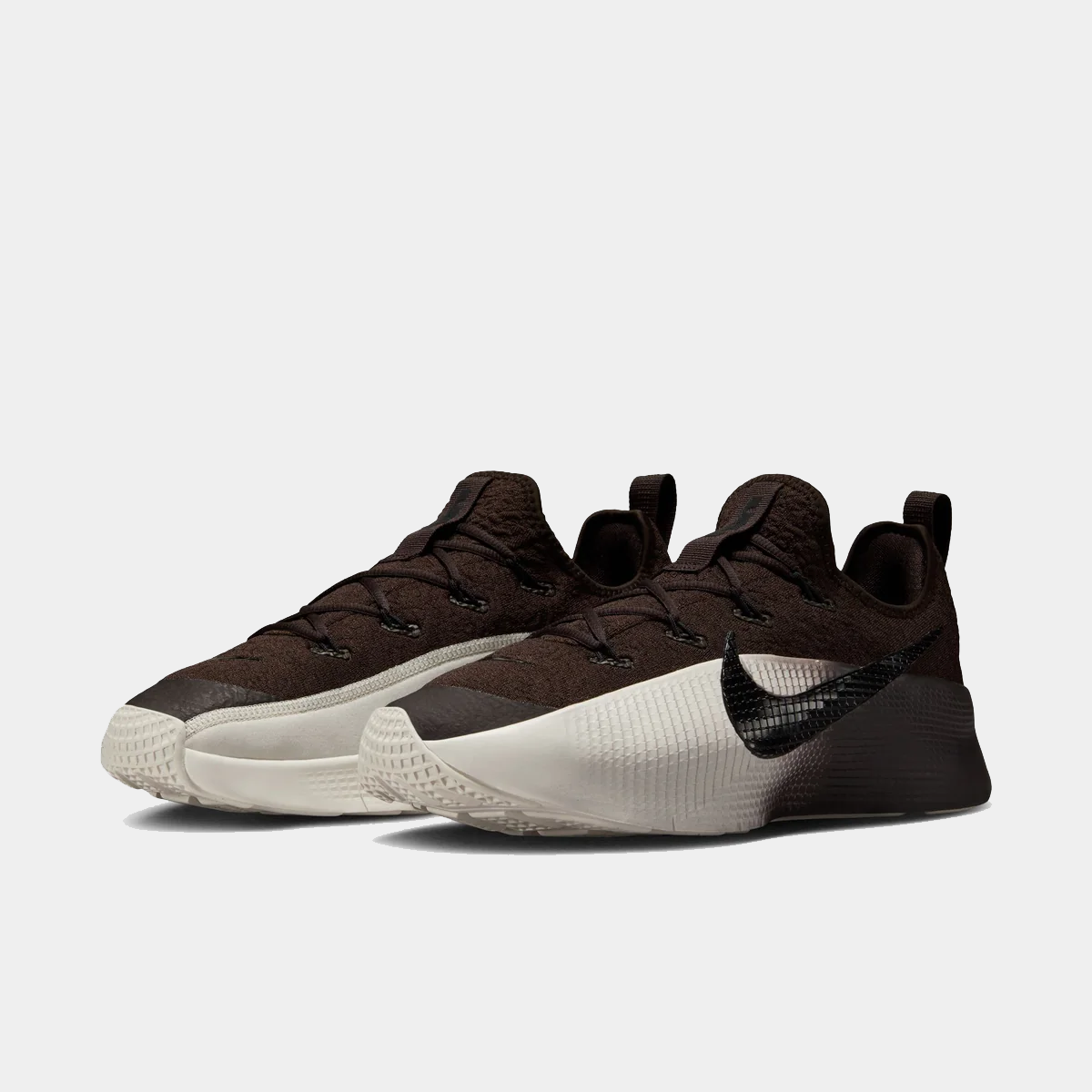 Nike Men’s Athletic Shoes in Black and Cream NIKE Moon Shoe OG SP Leather-Trimmed Nylon Sneakers for Men  main image 2