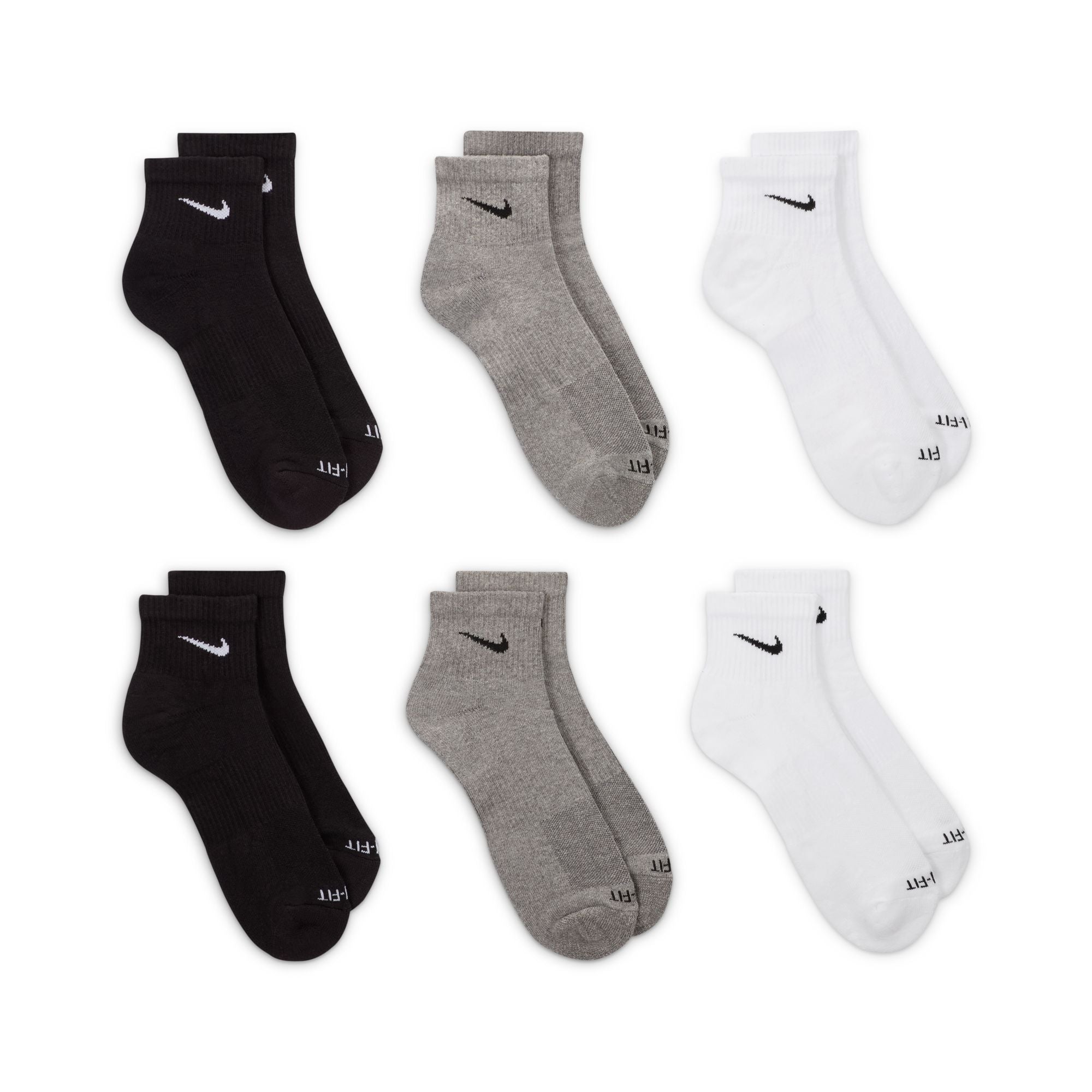 Everyday Plus Cushioned Quarter Socks (6 Pairs) product image