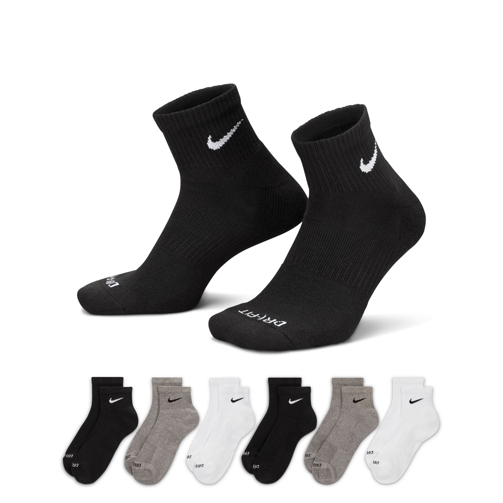 Everyday Plus Cushioned Quarter Socks (6 Pairs) product image
