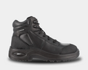 Reebok Work 6" Waterproof Trainex Puncture Resistant Sport Boots in black with durable leather upper and rugged sole, side view.