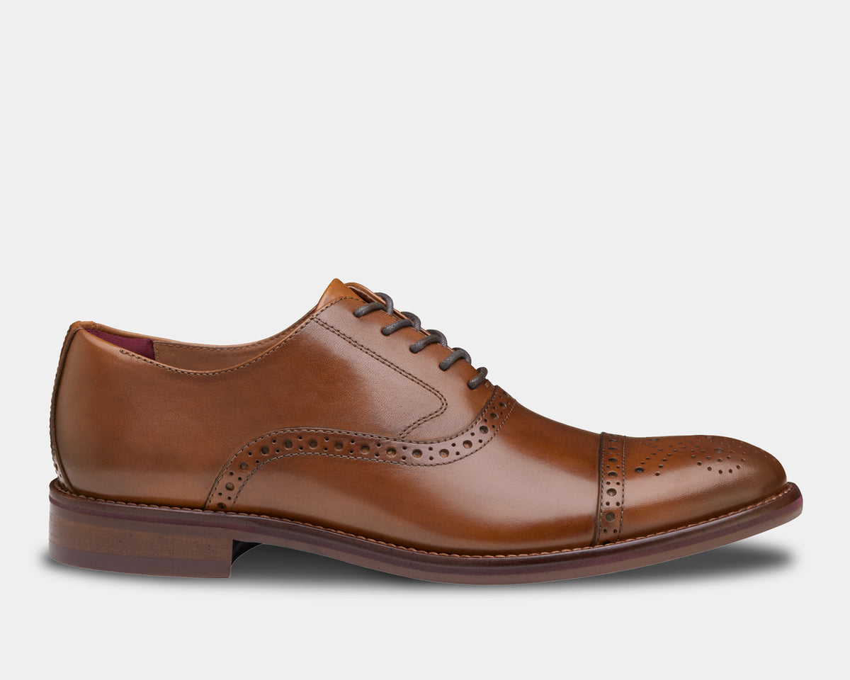 Johnston & Murphy Conard Cap Toe Shoes - Mens Large Sizes 