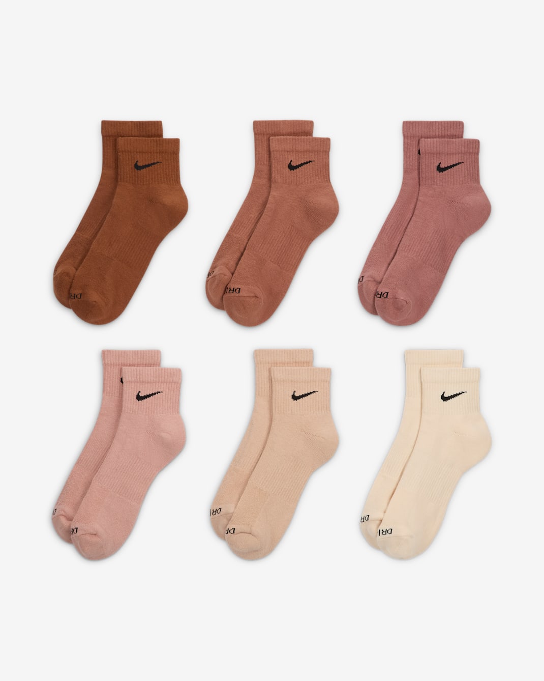 Everyday Plus Cushioned Quarter Socks (6-Pack) product image