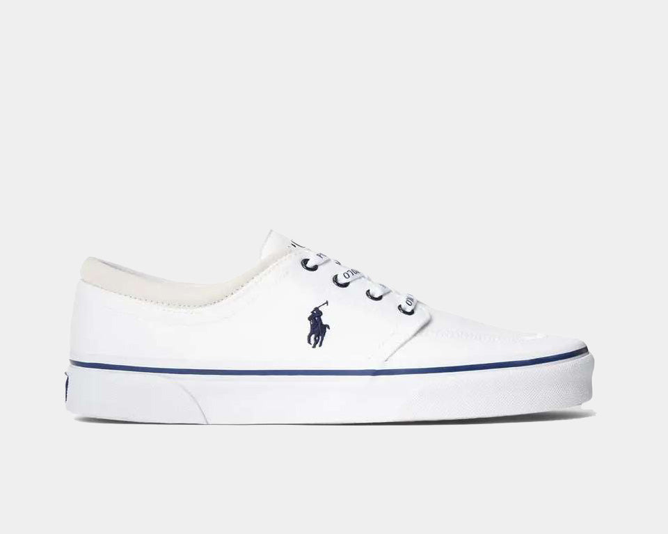Ralph Lauren Men\'s Canvas Sneakers, White & Navy Polo Ralph Lauren Faxon X Men main image 4