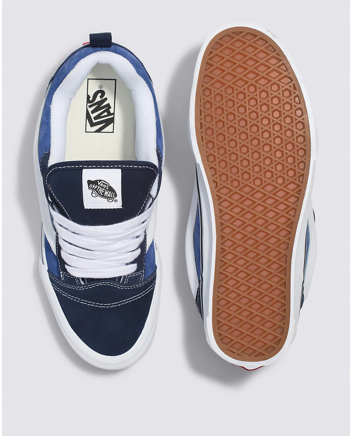 Vans Knu‎ Skool 500714 Men\'s Size 9 Skate Shoes Blue White Fat Tongue Sneakers Vans Knu Skool | Men main image 3