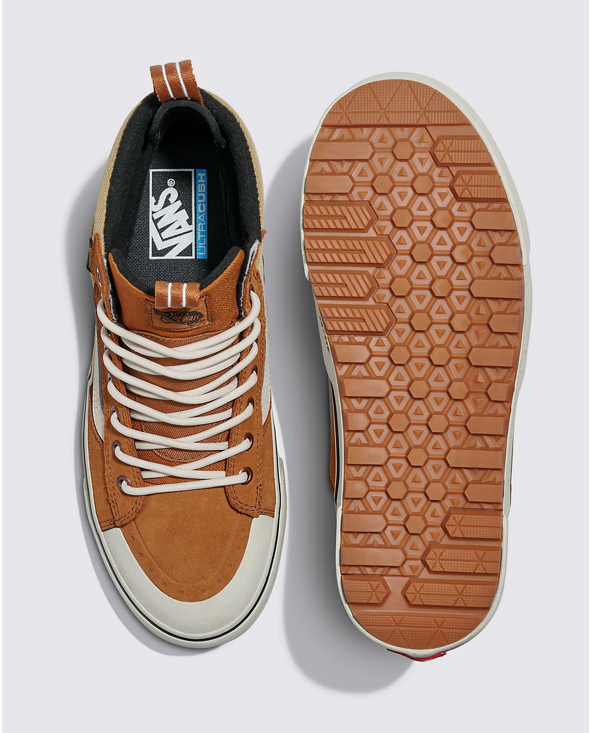 Vans Vault X VSSL Sk8-Hi MTE LX Sneakers Men\'s Size 8.5 \'Orange Biege\' Read Sk8-Hi 46 MTE DX All Weather Sneakers | MJ Footwear main image 4