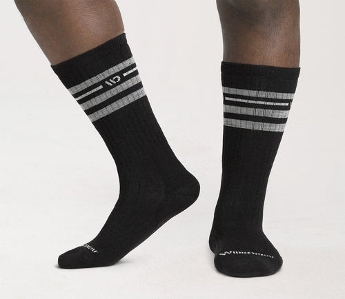 Vintage Stripe Cushioned Crew Socks