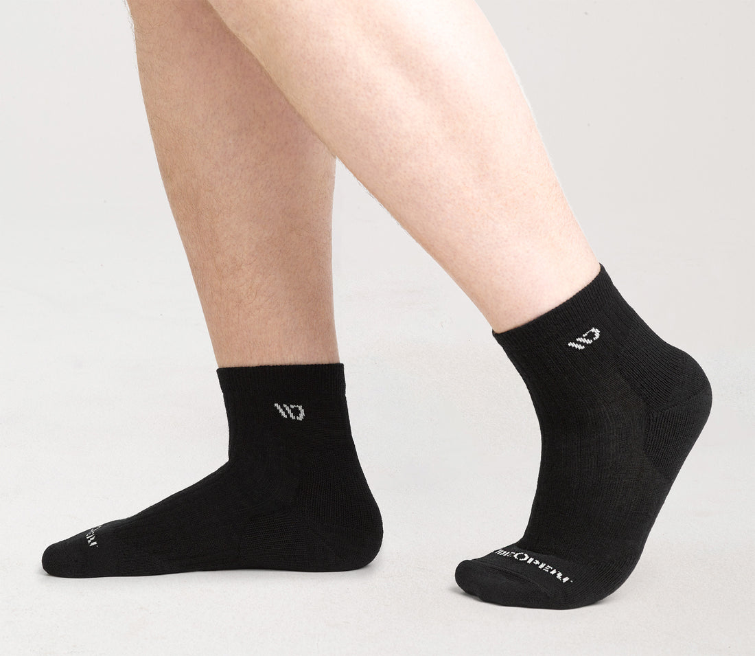 Solid Cushioned Quarter Socks product image