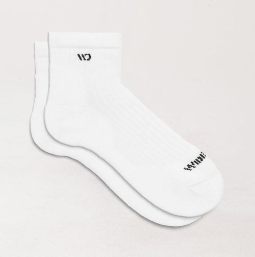 Solid Cushioned Quarter Socks