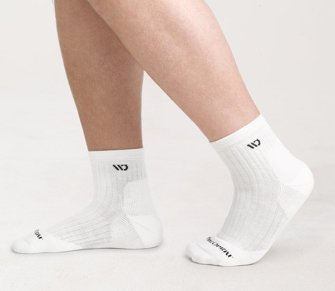 Solid Cushioned Quarter Socks product image