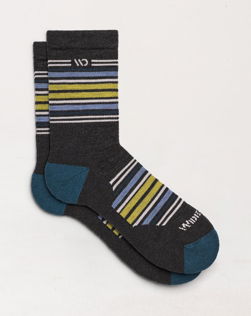 Multi Stripe Cushioned Micro Crew Socks product image