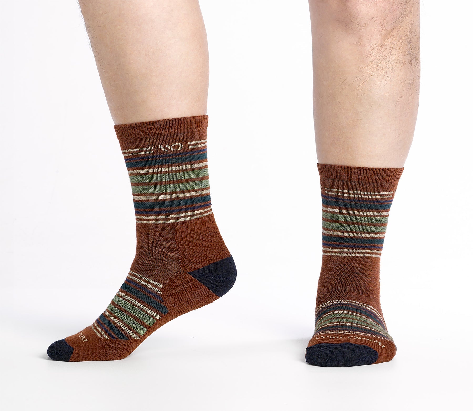 Multi Stripe Cushioned Micro Crew Socks product image