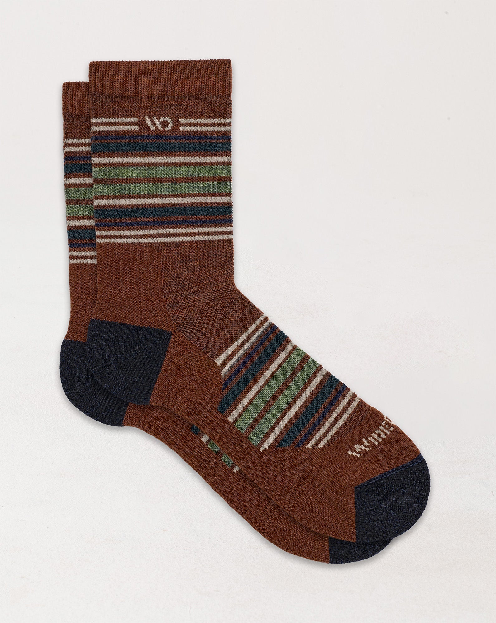 Multi Stripe Cushioned Micro Crew Socks product image