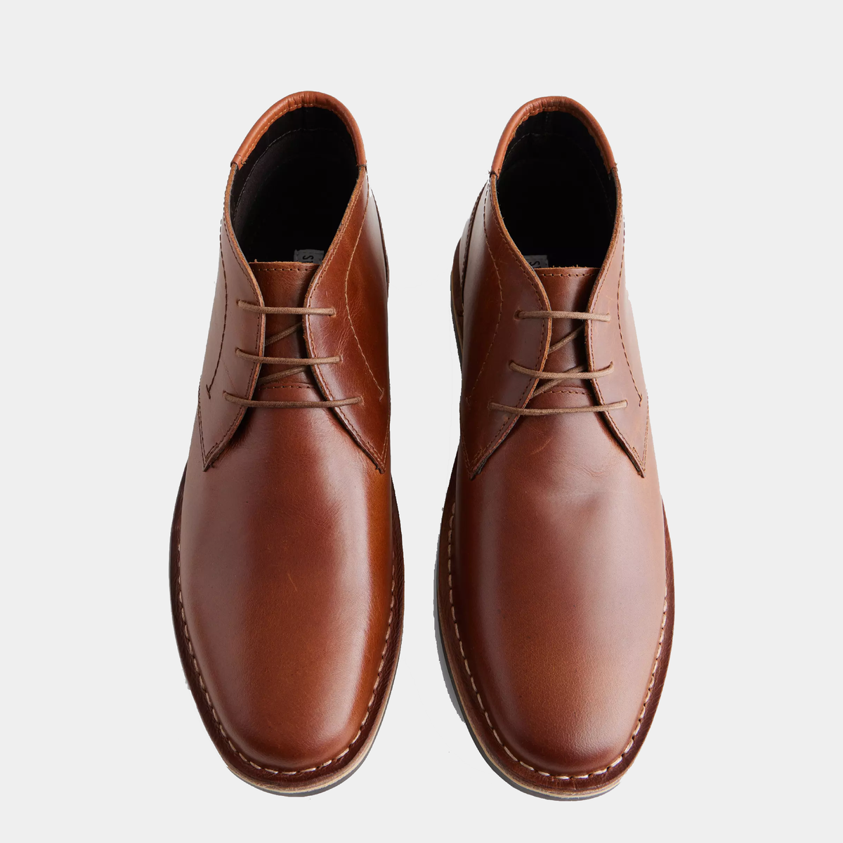 Steve Madden Harken Chukka Boots - Black/Cognac Leather – Big