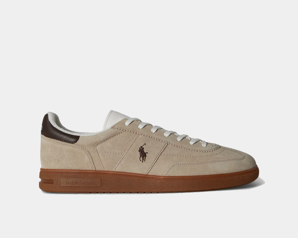 Men's Ralph Lauren Bedford Suede-Paneled Sneaker (Large Sizes