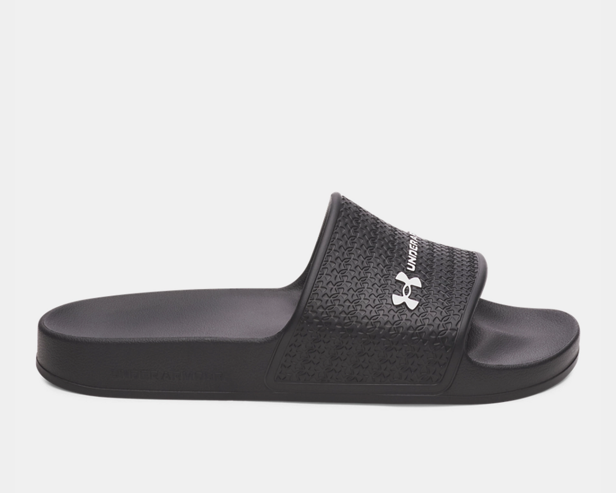 Under Armour Black Slide Sandals with White Logo Accent Men main image 2