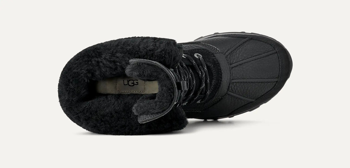 UGG Australia Adirondack Boot II Black Leather Sheepskin Snow Boots‎ Mens 8 5485 UGG Australia Adirondack II Winter Snow Boots | Mercari main image 4