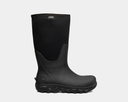 Bogs Classic Seamless Tall NT boots in black with waterproof design and rugged outsole, side view.