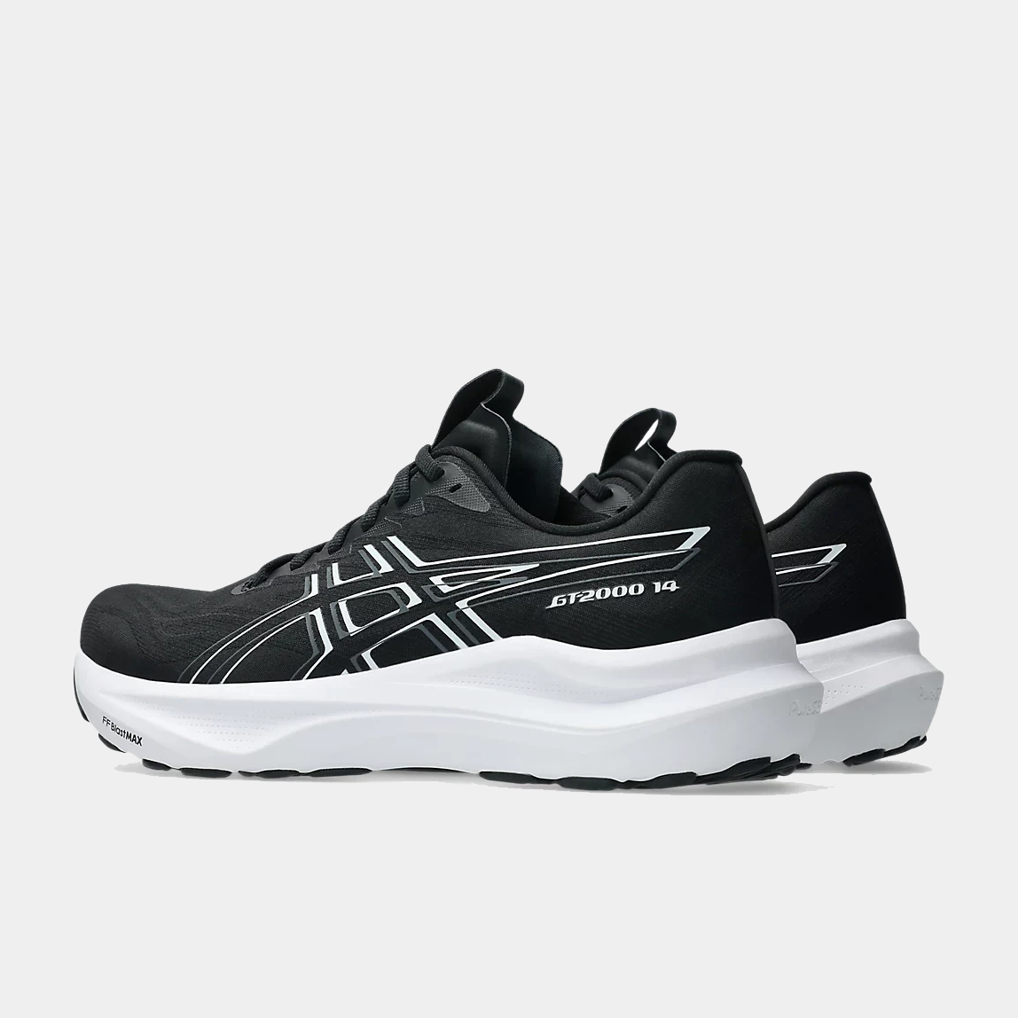 Asics Black Athletic Running Shoes with White Midsole GEL-KAYANO 32 | Men | Black/White | Running Shoes | ASICS  main image 2