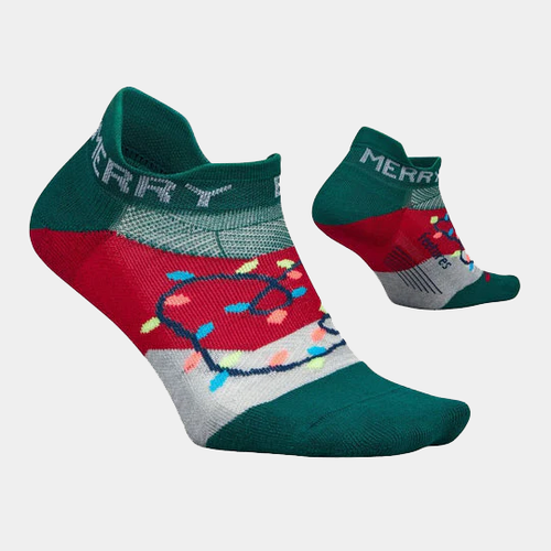 Limited Edition "Merry & Bright" Elite Light Cushion No Show Tab Socks