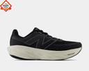 New Balance Fresh Foam X 1080v14 running shoes in black with breathable mesh upper and cushioned white Fresh Foam midsole, side view.