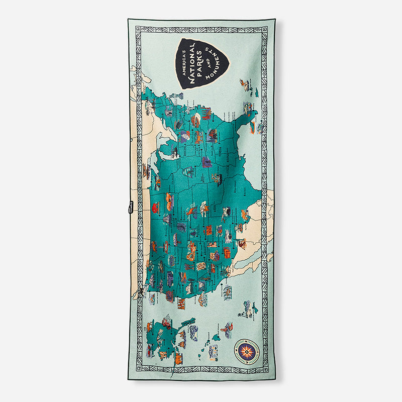 Original Towel: National Parks and Monuments Map product image