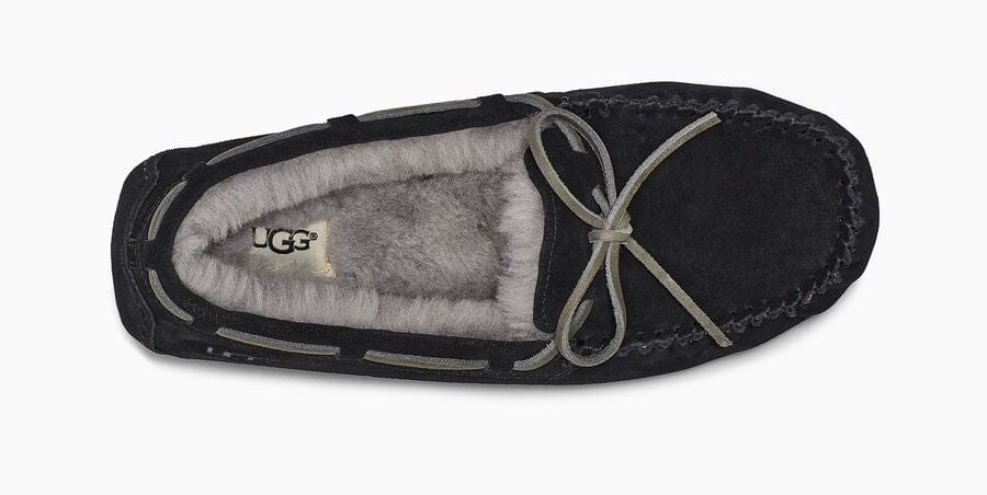 UGG Moccasin Slippers Mens Size 11 Gray Suede Shearling Lined House 1003390 UGG Gray Solid Slippers for Men | eBay main image 4