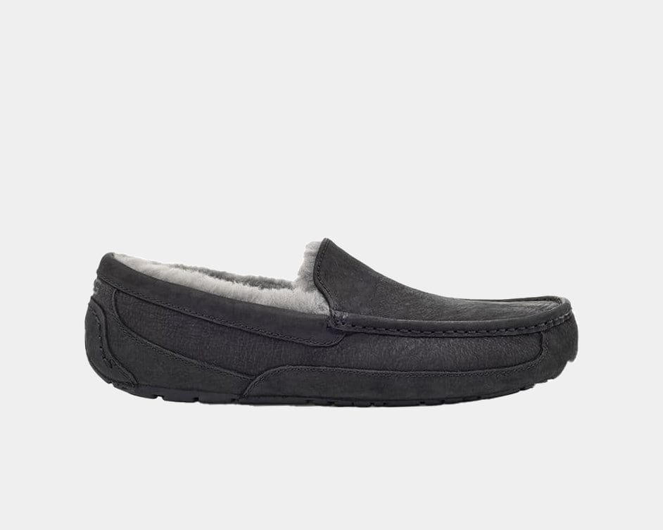 UGG Ascot Matte Slipper Black New Size 8 UGG Ascot Matte / Leather Slipper Men main image 3