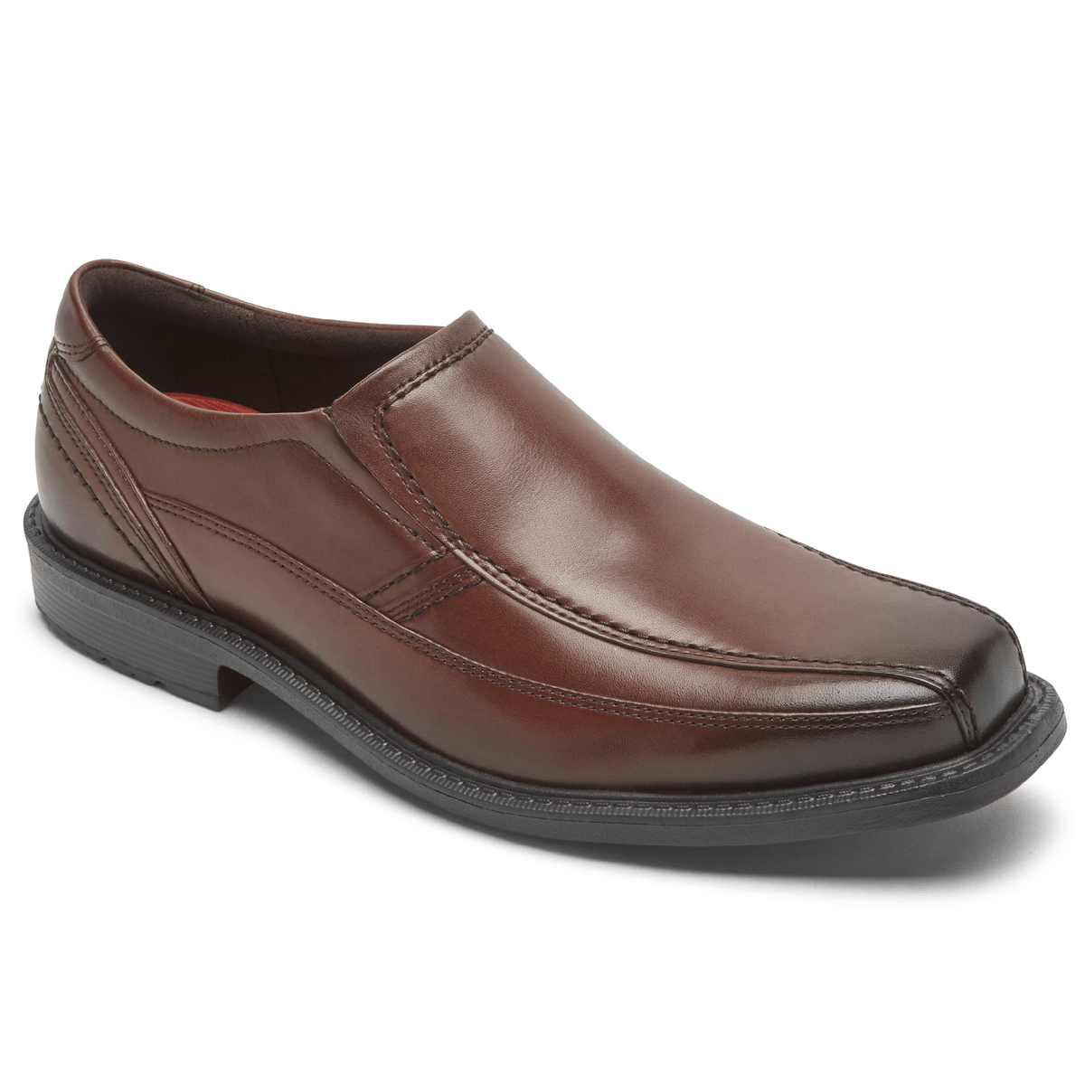 Rockport Men’s Brown Leather Leader 2 Bike Toe Slip-On Dress Shoes Size 11.5 Rockport Style Leader 2 Bike Toe Loafers - Mens Clothing  main image 2