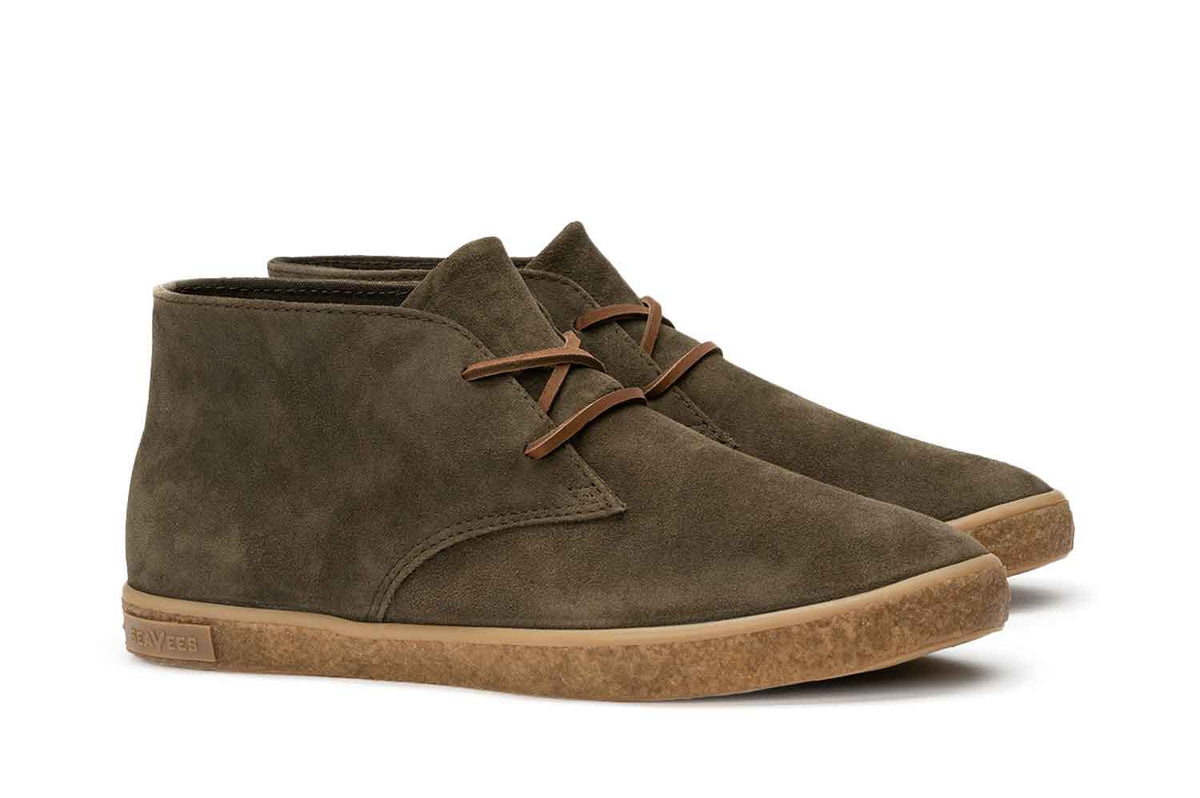 Kodiak Chase Sneaker Shoe Brown Waxed Canvas Leather Lining Rubber Sole Men 11 Axel - Cedar Calf Rubber Sole | Mens Sneaker | | Barker  main image 2