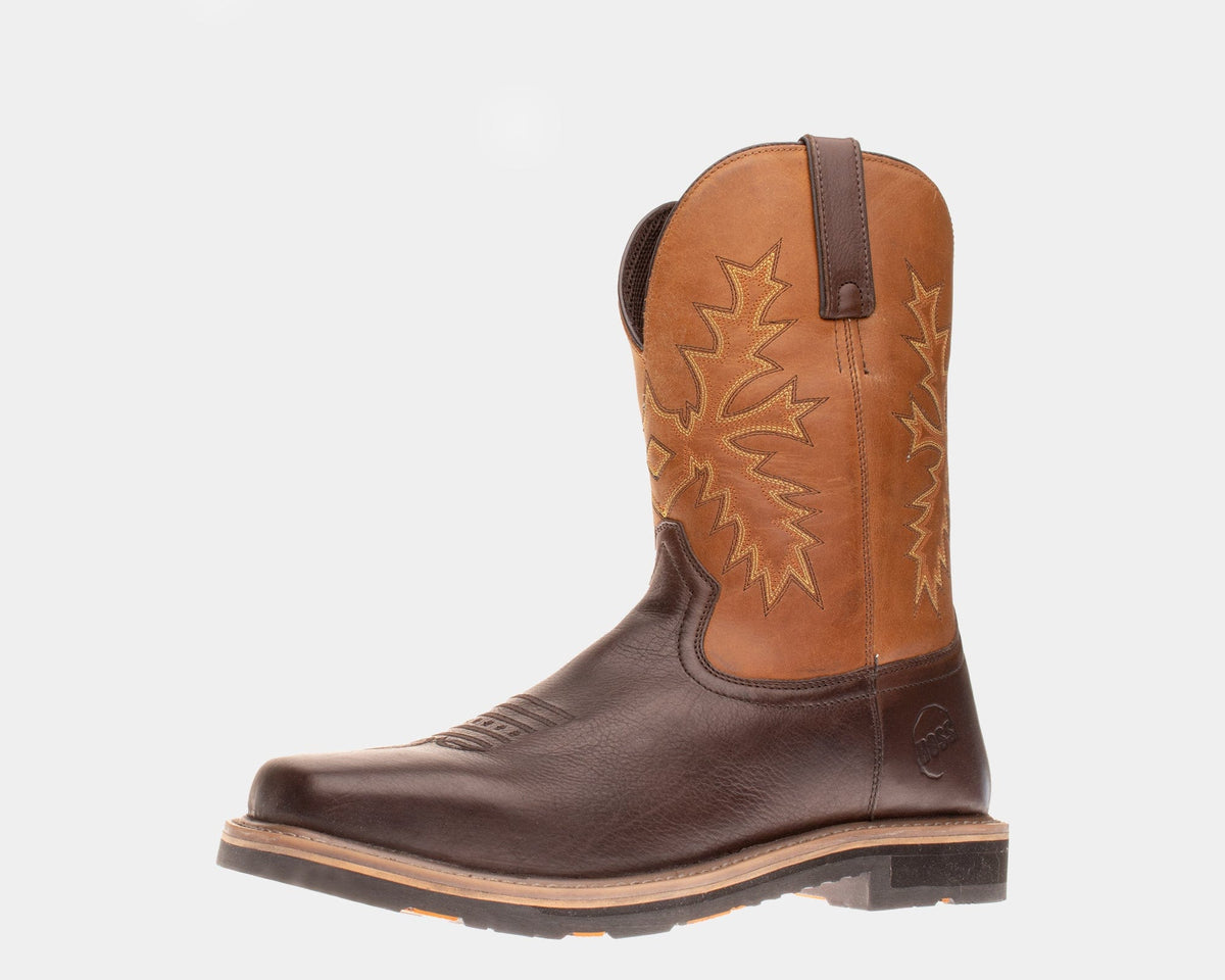 BNWT Hoss Landon Men\'s Brown Pull On Leather Western Work Boots size 8.5 $129 Hoss Landon 92029 Mens Brown Leather Lace Up Work & Safety  main image 2