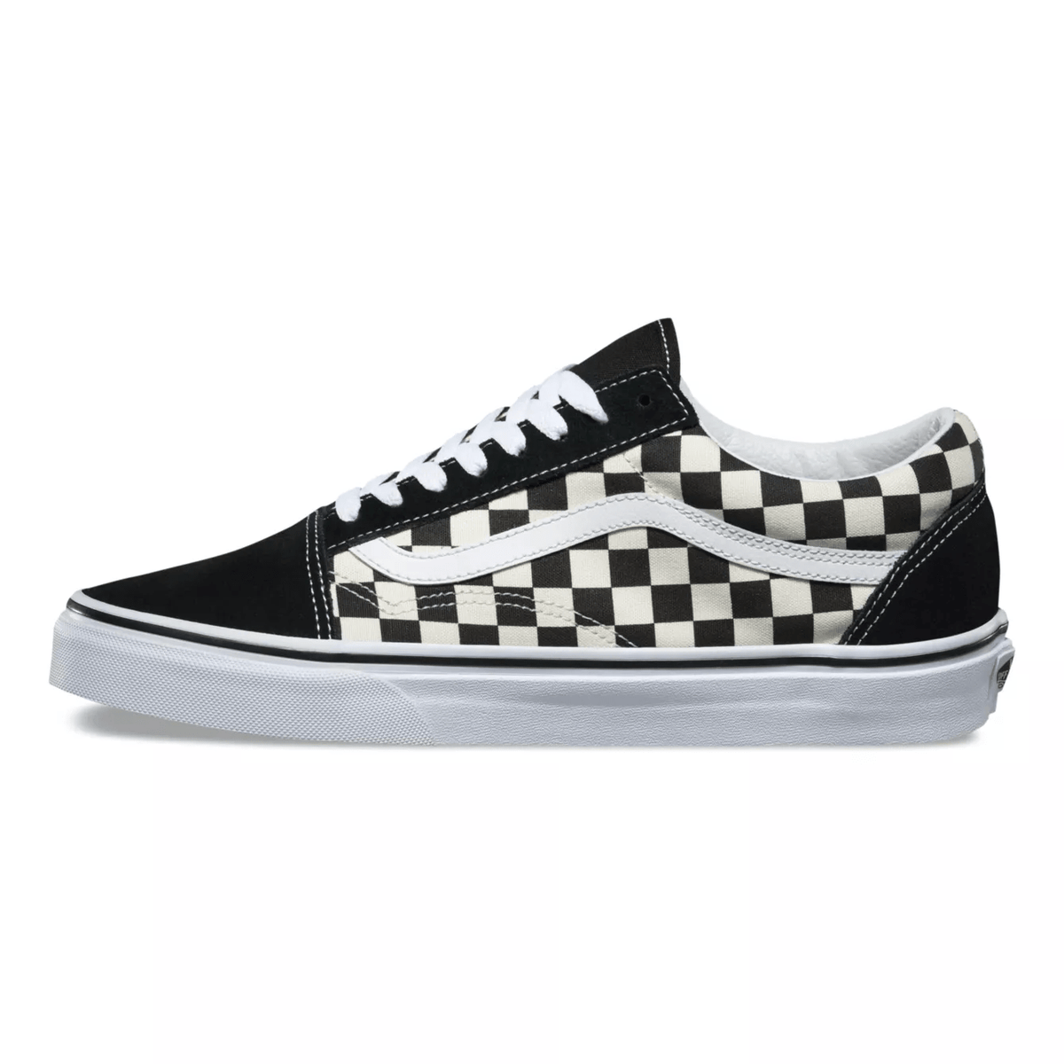 Vans Men\'s Old Skool Checker Cube Black True White Canvas Suede shoes Size 11 Men main image 4