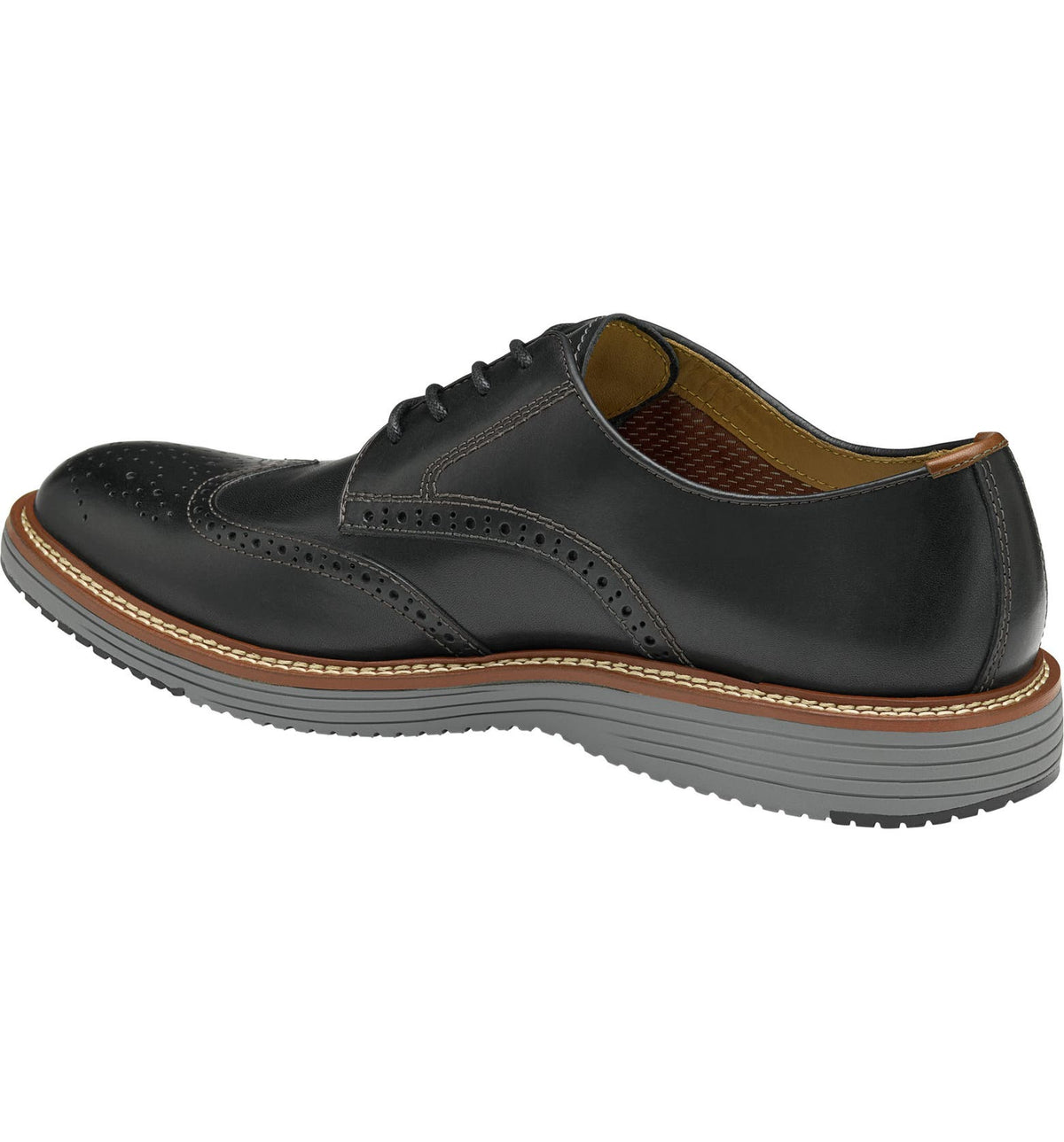 Johnston & Murphy Gray Wingtip Oxfords with Brogue Detailing Amazon.com | Johnston & Murphy Sullivan Wingtip Lace-Up  main image 2