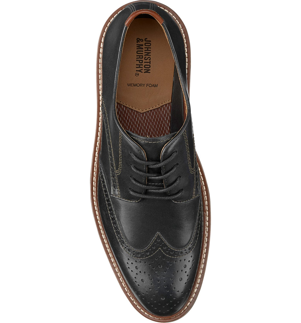 Pair of Johnston and Murphy wingtips. Fabric, not leather. Size 11 Men main image 2